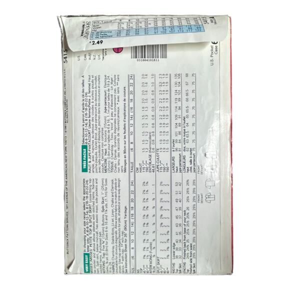 See & Sew Now 5415 Misses' Petite Top & Split Skirt Pattern - Size 6-14 - Picture 3 of 5